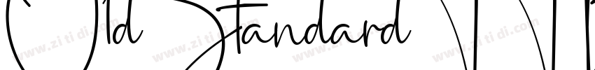 O1dStandardTT Bold字体转换